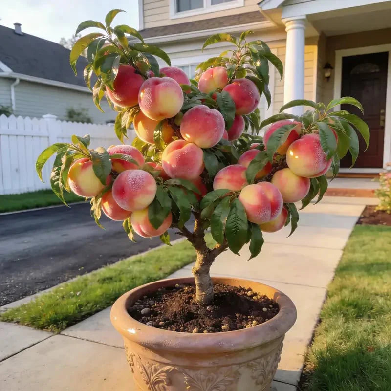 🔥 SPRZEDANO PONAD 65 000! 🍑 Nasiona brzoskwini karłowatej "Honey Red" Heirloom, żywe