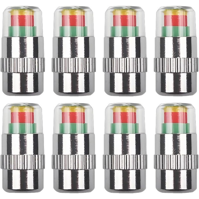 3-kolorowe nakładki z ostrzeżeniem o ciśnieniu w oponach