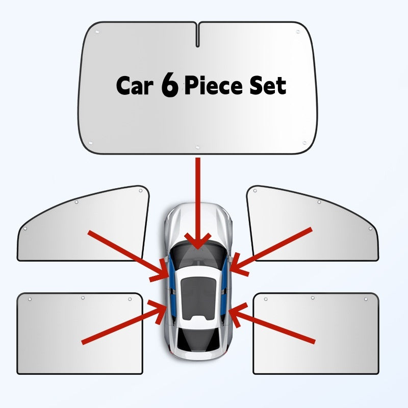 Osłona przeciwsłoneczna na szybę samochodową (uniwersalna do wszystkich modeli pojazdów)