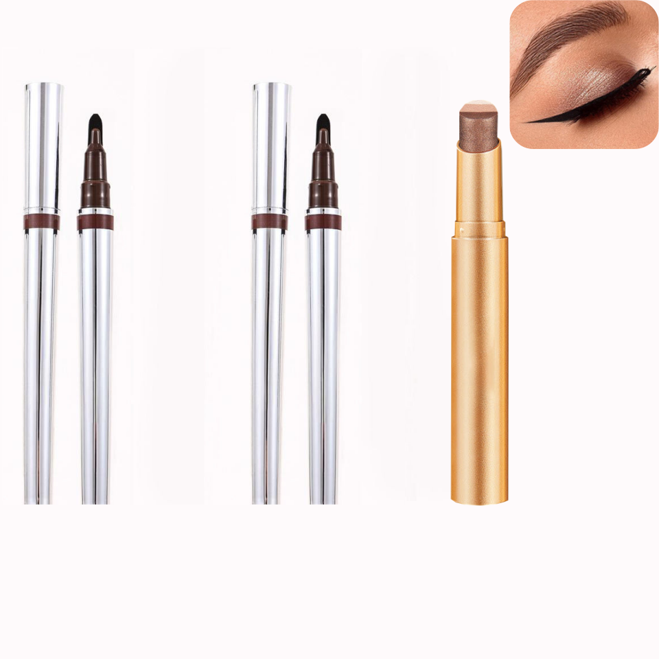🔥1+1 gratis!!🌟 Szybkoschnący, wodoodporny, nierozmazujący się kremowy eyeliner