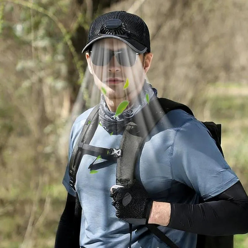 🔥GORĄCA WYPRZEDAŻ - 49% TANIEJ🧢2026 Pro Outdoor Cooling Hat: czapka z podwójnym wentylatorem