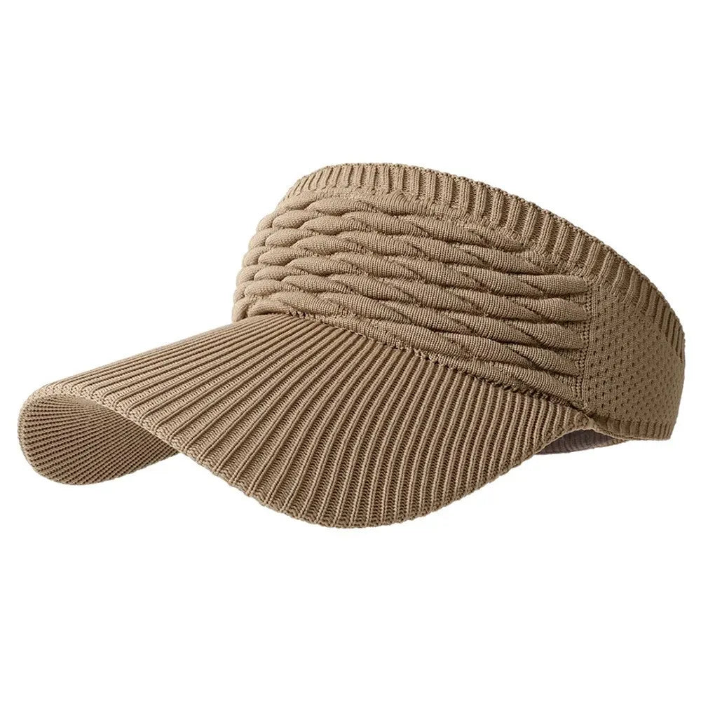 ☀️🧢 Daszek z otworem na wysoki kucyk – ochrona przed promieniowaniem UV, przewiewny, do aktywności na świeżym powietrzu i na co dzień