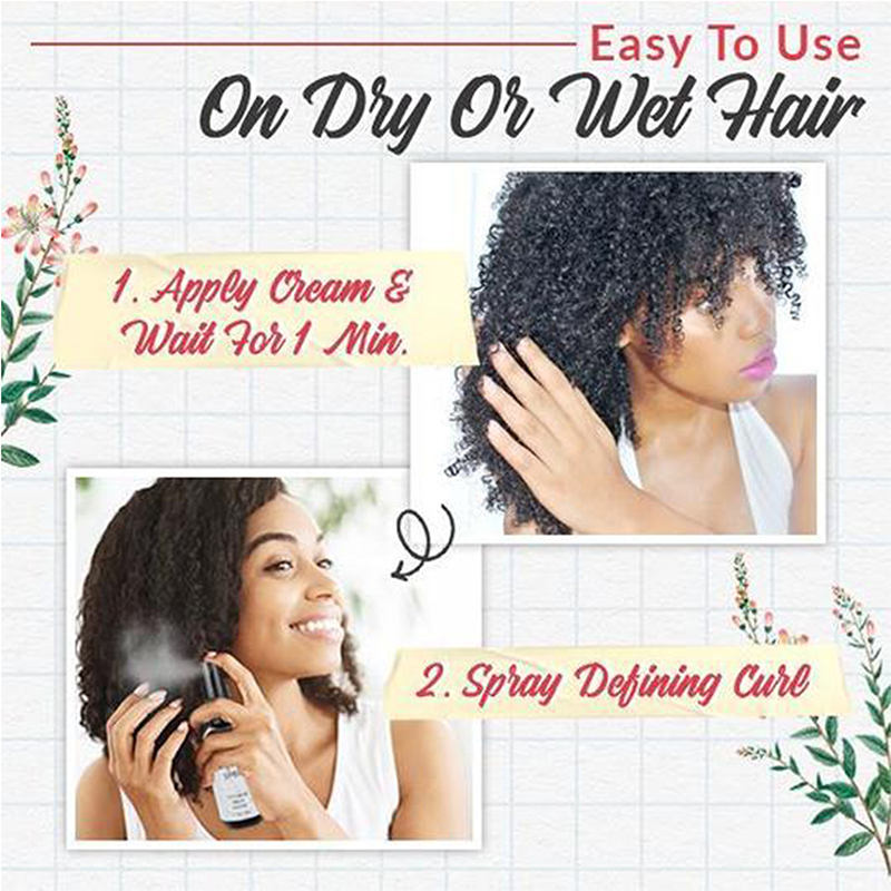 Zestaw do stylizacji włosów kręconych z elastyną(2 butelki)-TAB