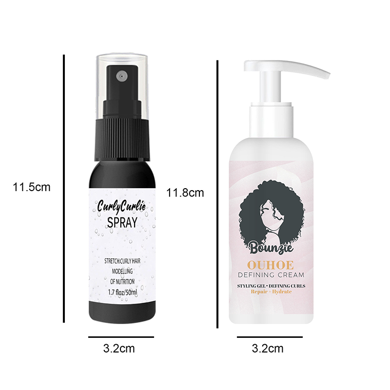 Zestaw do stylizacji włosów kręconych z elastyną(2 butelki)-TAB