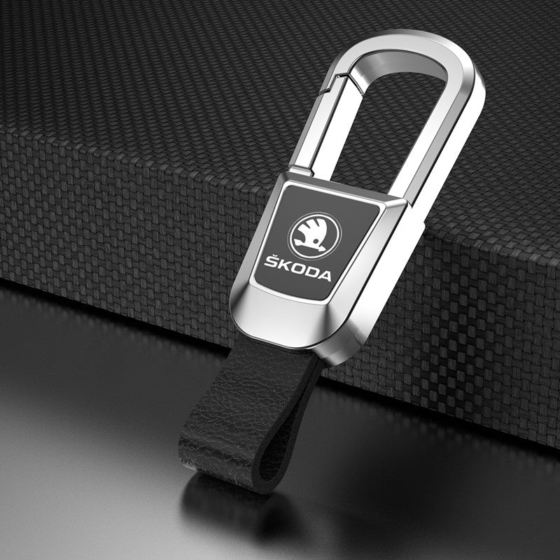 🎉High-end Genuine Leather Car Keychain