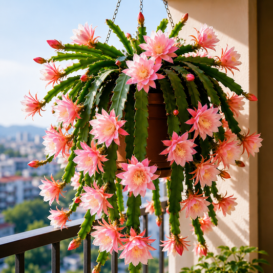 💫 Rzadki kaktus storczykowy Epiphyllum 🌸 Rzadki kwiat, który każdy chce podziwiać