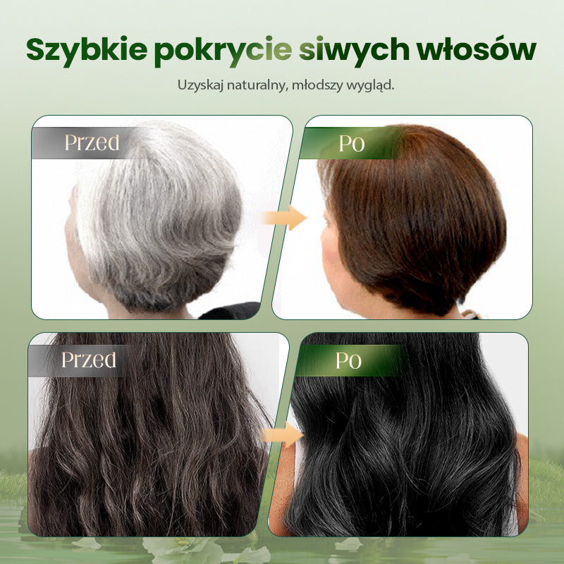 Delikatna roślinna farba do włosów – szybko działająca