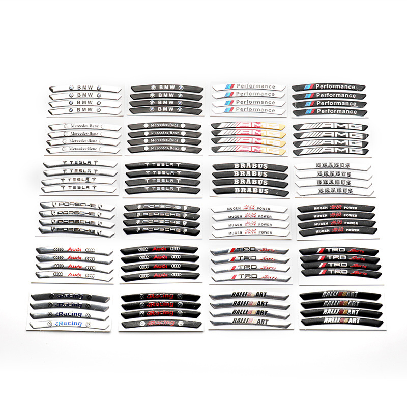 Gorąca wyprzedaż ✨50% zniżki ✨Naklejka 3D na felgę metalową z motywem osobowości (4 szt.)