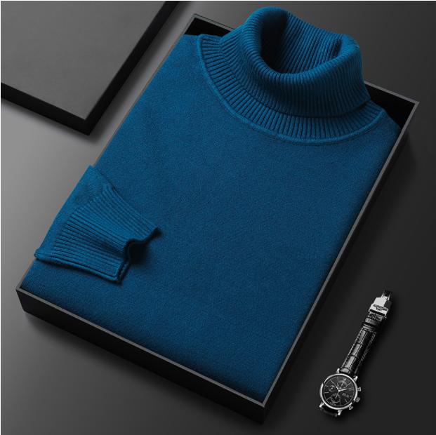 Męski sweter premium w jednolitym kolorze