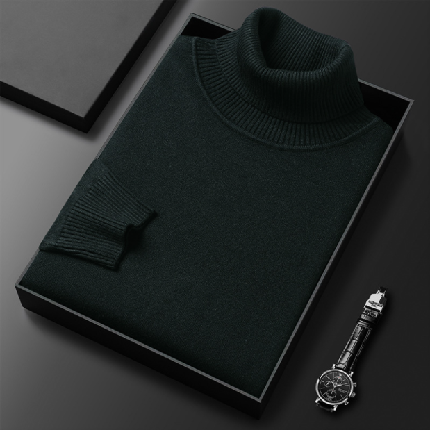 Męski sweter premium w jednolitym kolorze