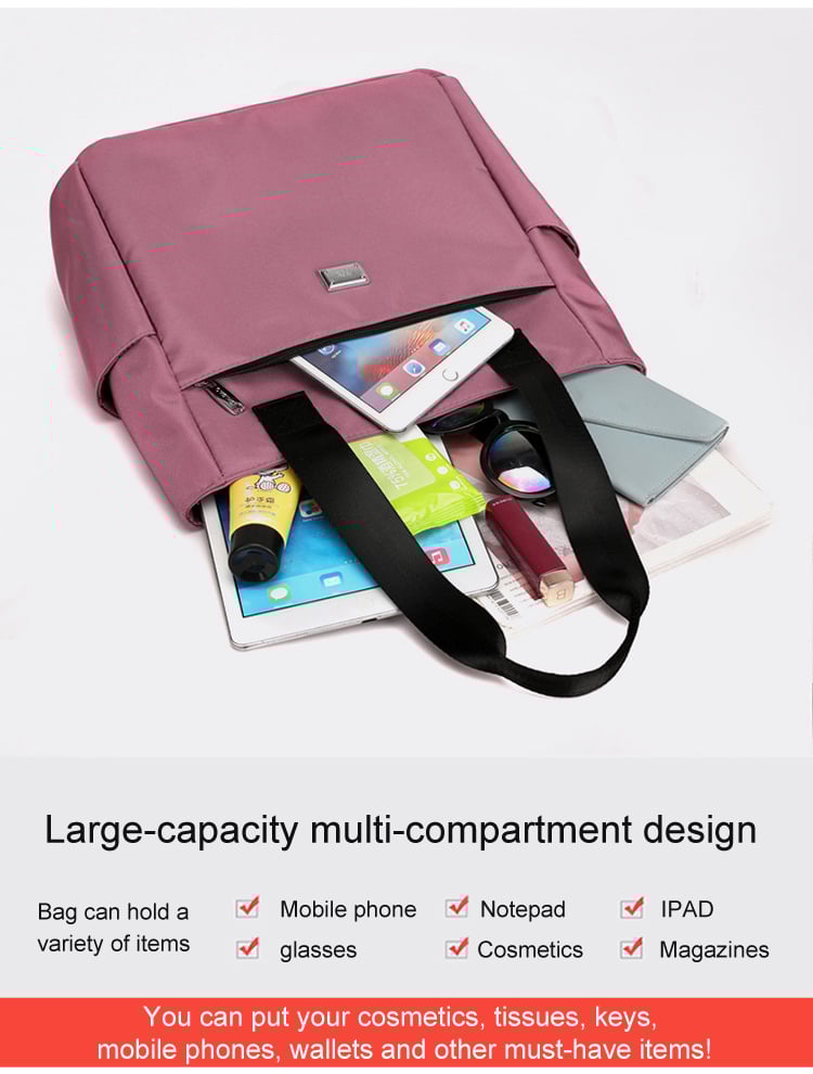 🔥Wodoodporna nylonowa torba na ramię o dużej pojemności i wielu kieszeniach👜