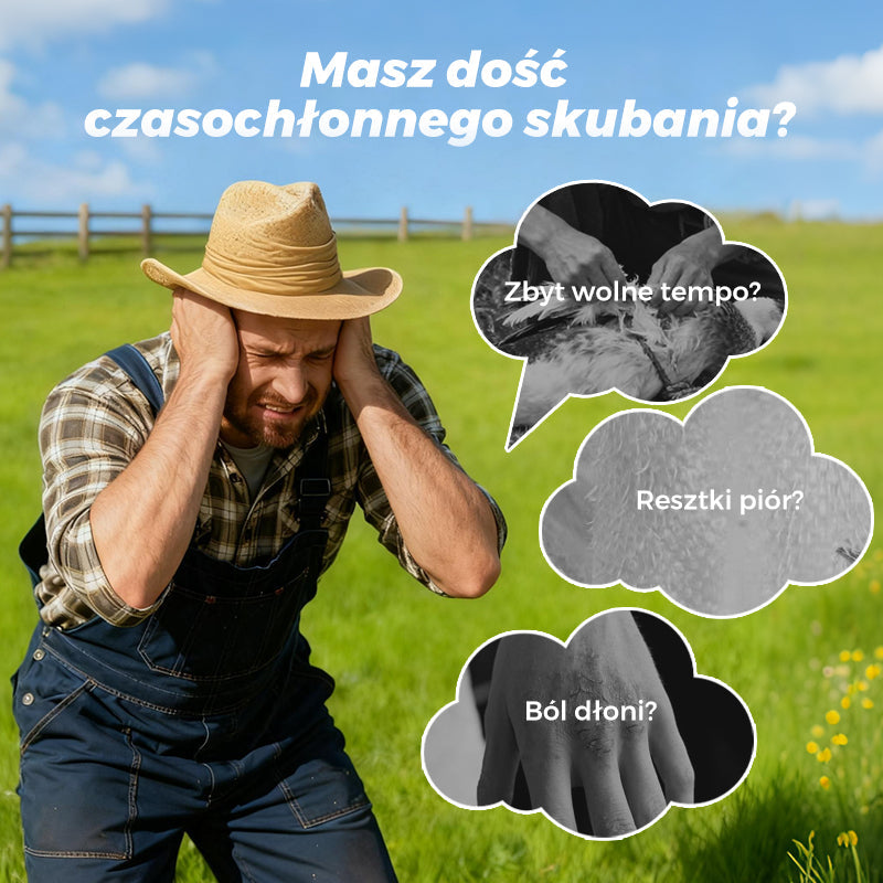 🐓Elektryczna maszyna do skubania drobiu – łatwe skubanie, oszczędność czasu i wysiłku!