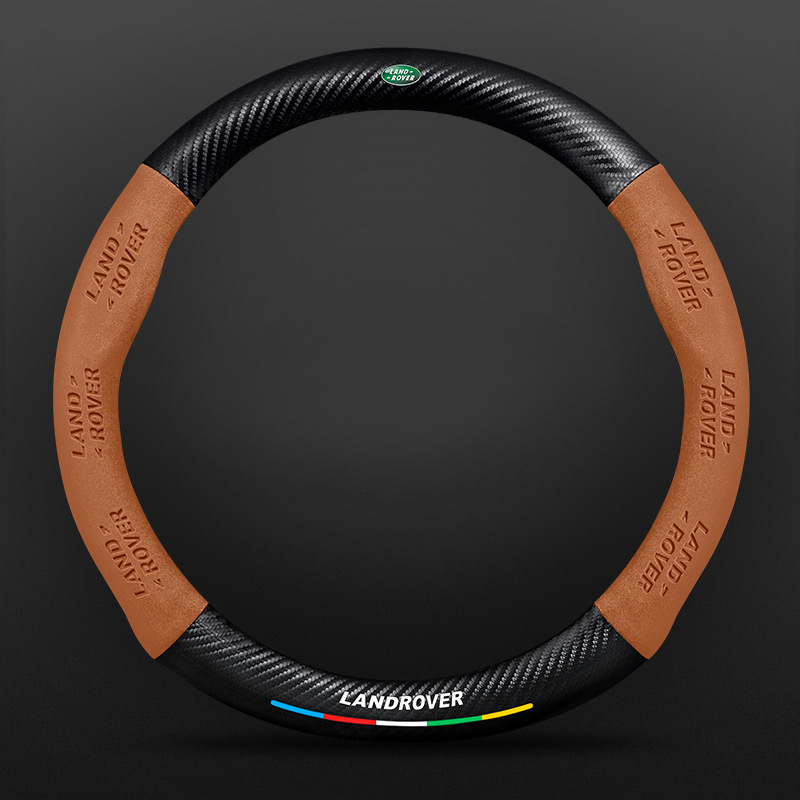 TrackVibe | Czarny pokrowiec na kierownicę z zamszu węglowego – antypoślizgowy i odporny na zużycie