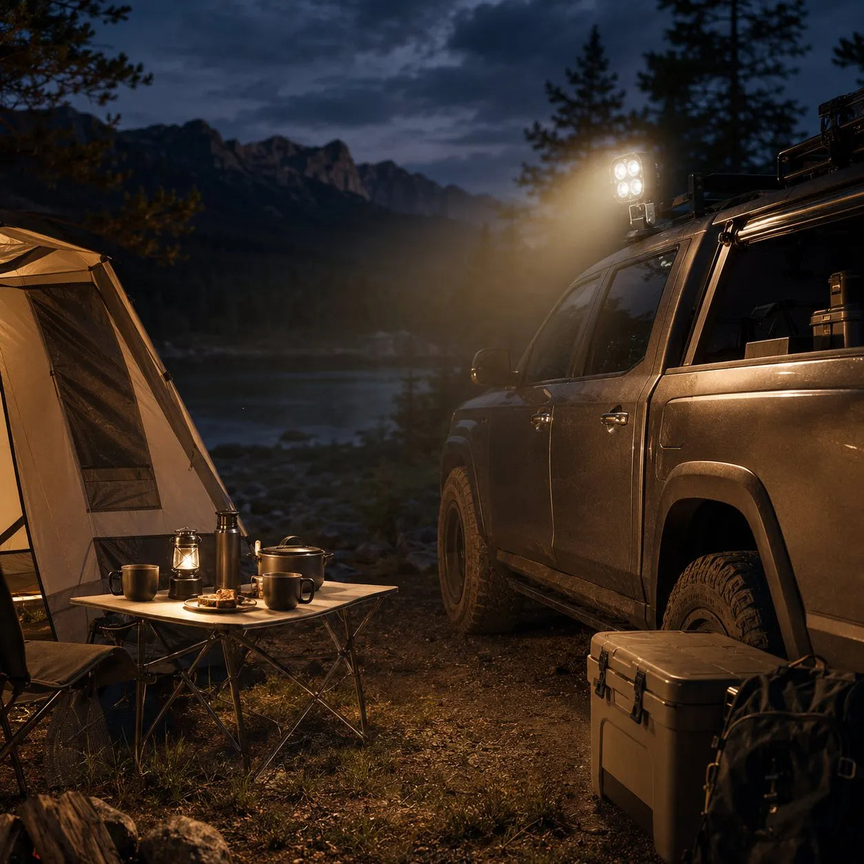 🏕️ Wielokierunkowa magnetyczna lampa LED typu pod
