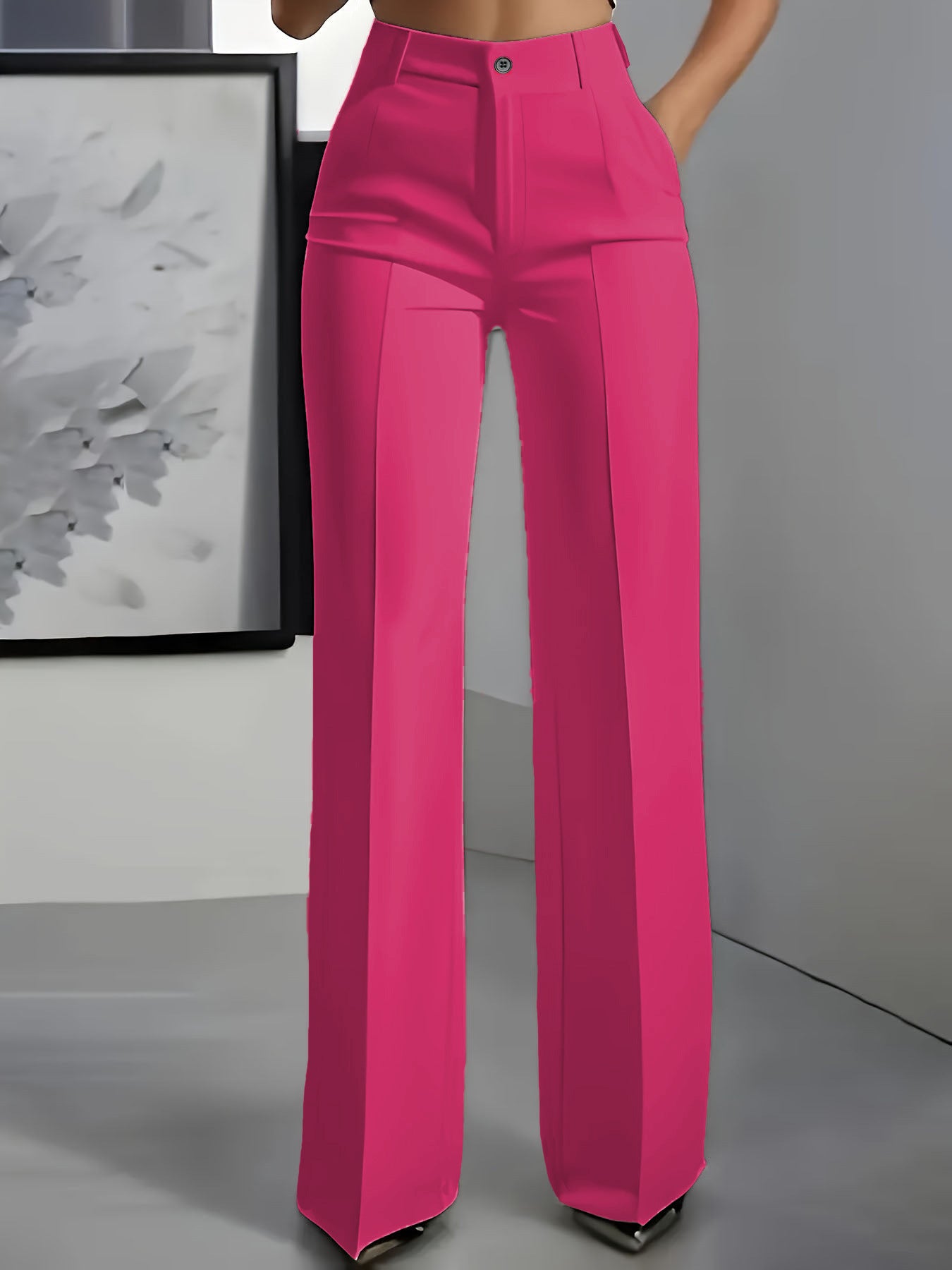 ⏳Oferta ograniczona czasowo - 50% ZNIŻKI🔥👖Damskie spodnie z wysokim stanem i elastyczną gumką