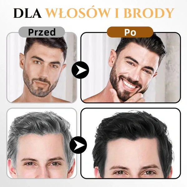 Szampon do włosów z natychmiastowym efektem koloryzacji - Broda i włosy
