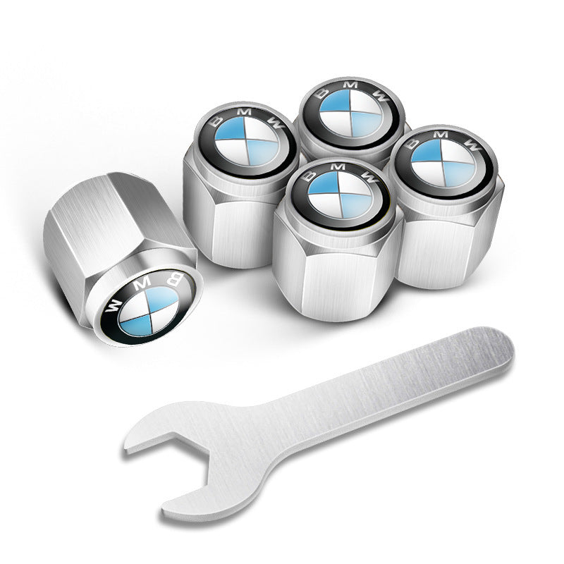 🔥Nakrętki na wentyle do opon samochodowych (5 szt. + 1 szt. klucza)