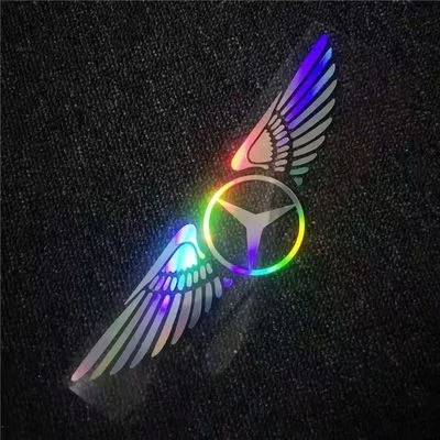 Laserowa naklejka na samochód 3D Angel Wings ✧4PCS✧