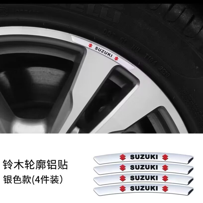 Gorąca wyprzedaż ✨50% zniżki ✨Naklejka 3D na felgę metalową z motywem osobowości (4 szt.)