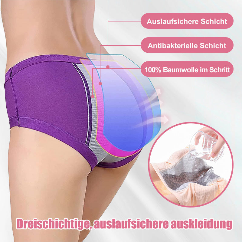 (L-8XL)🌸Kup 2, a 1 dostaniesz gratis🔥Damska bielizna z wysokim stanem i zabezpieczeniem przed przeciekaniem👙