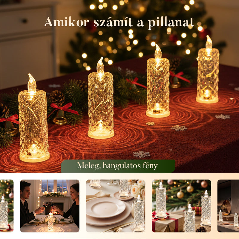 【✨1+2 gratis】Romantyczne bezpłomieniowe świece LED zasilane bateriami