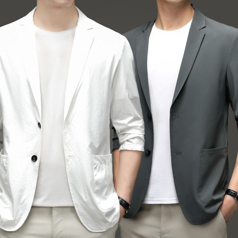 2024 Wiosna/Lato  Męska lekka letnia kurtka garniturowa