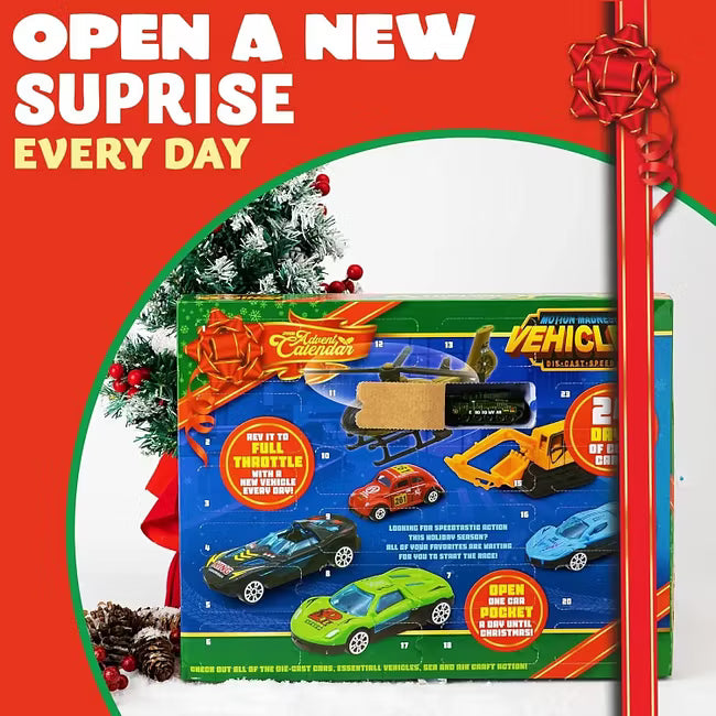 🔥Ostatni dzień 50% zniżki - 🚗🎁Kalendarz adwentowy na Boże Narodzenie 2026 | ✨24-dniowy kalendarz odliczający do świąt, zestaw samochodów odlewanych