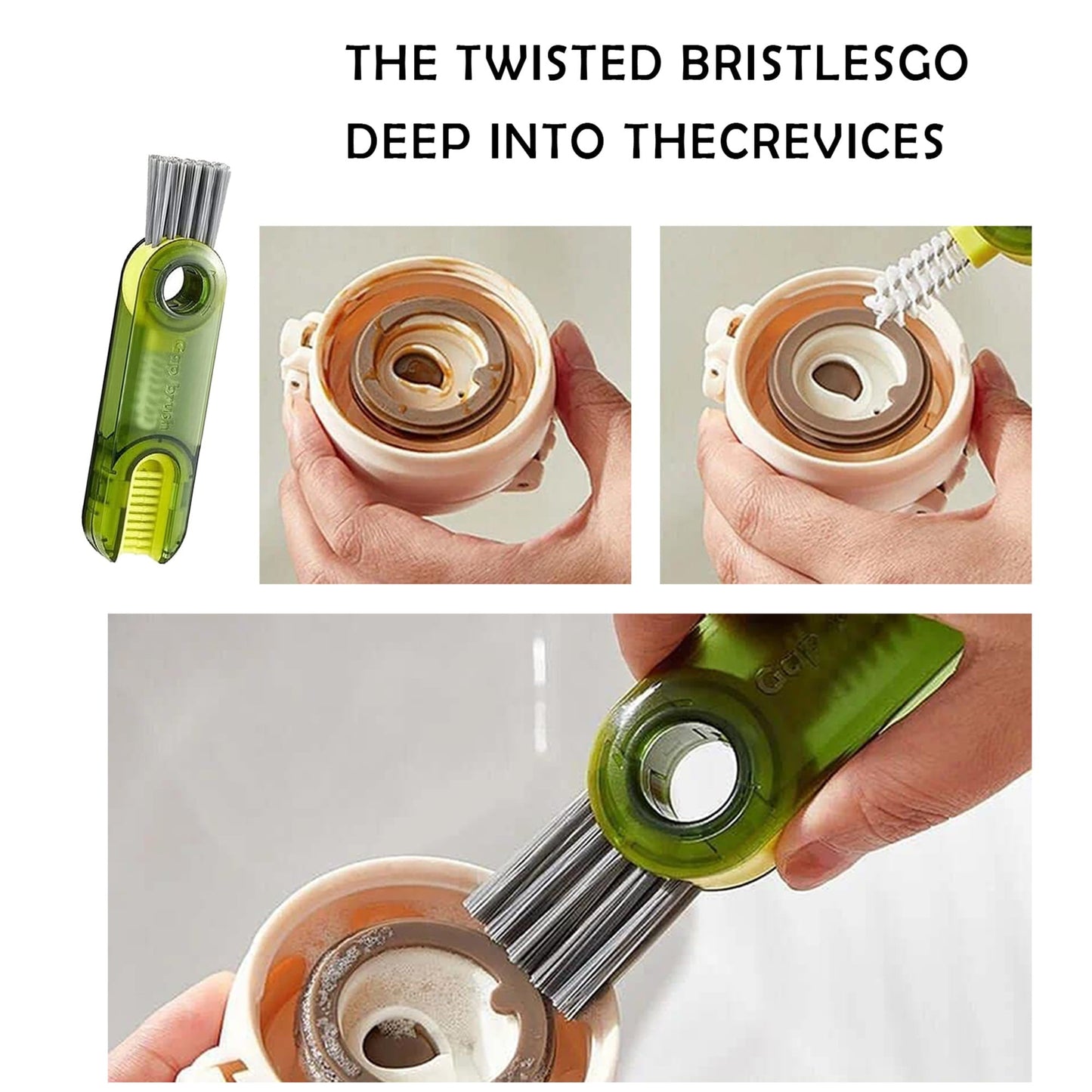 Multitrust 3 w 1 szczotka do butelek w kształcie litery U