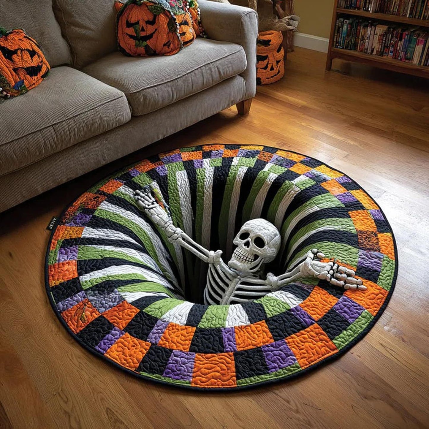 🎃👻 Dywan z iluzją optyczną 3D na Halloween | Realistyczny efekt, maksymalna atmosfera!