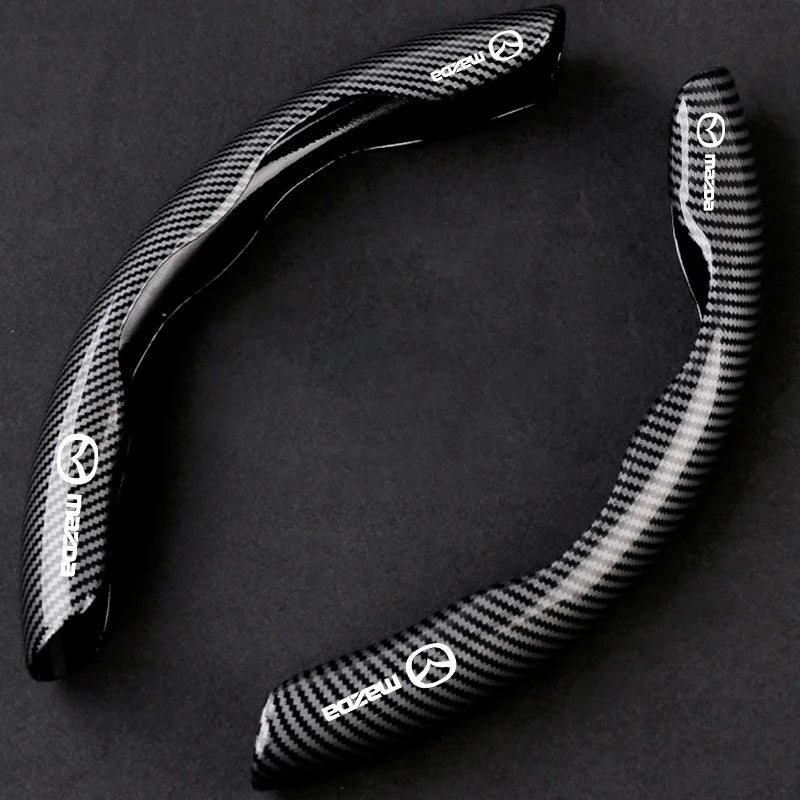 🔥Nowy uniwersalny pokrowiec na kierownicę z włókna węglowego (2 szt.)❗Pasuje do wszystkich modeli