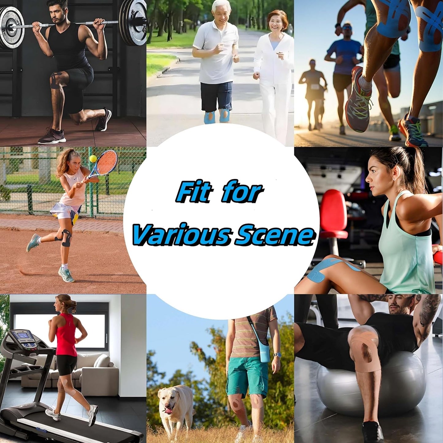 🎁50% ZNIŻKI – wstępnie przycięte taśmy kinezjologiczne na kolana