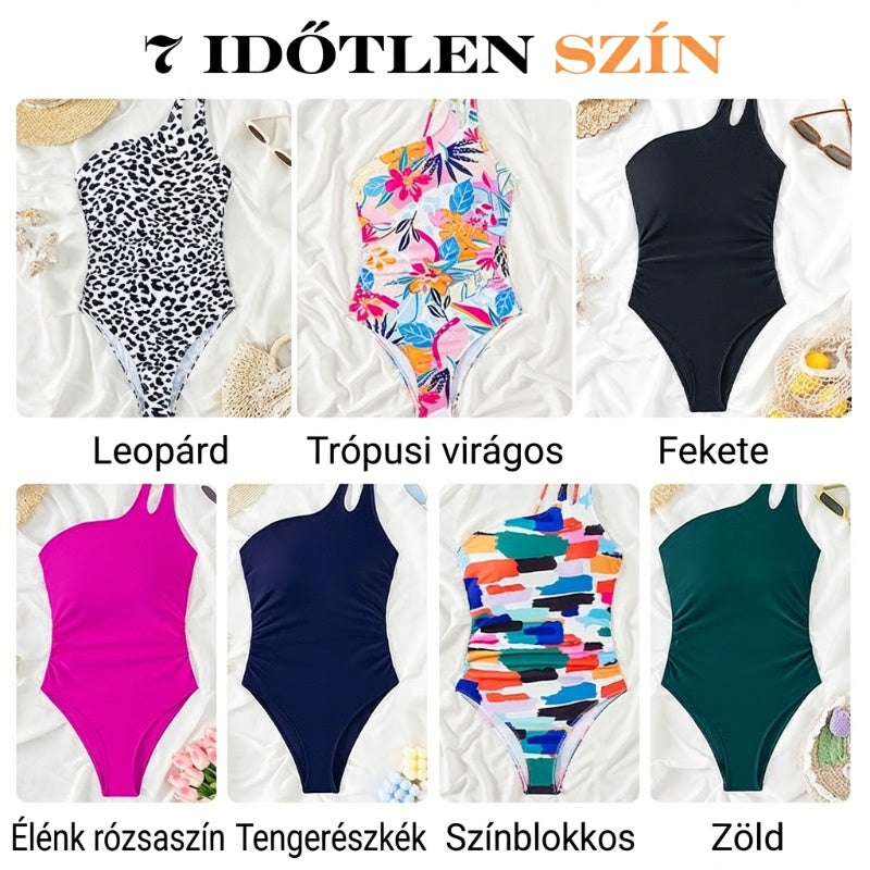🔥 S-2XL 🍀 Jednoczęściowy kostium kąpielowy dla kobiet z odkrytymi ramionami 🏖️👙