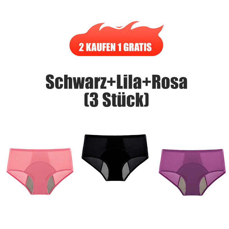 (L-8XL)🌸Kup 2, a 1 dostaniesz gratis🔥Damska bielizna z wysokim stanem i zabezpieczeniem przed przeciekaniem👙