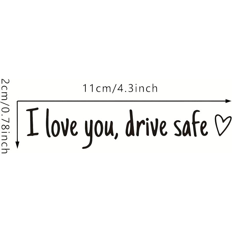 Naklejka winylowa na lusterko wsteczne z przypomnieniem