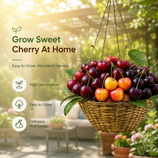 🍒 (New Harvest) Nasiona wiśni słodkiej 🌿Wstępnie przygotowane do szybkiego kiełkowania (99% kiełkowania)