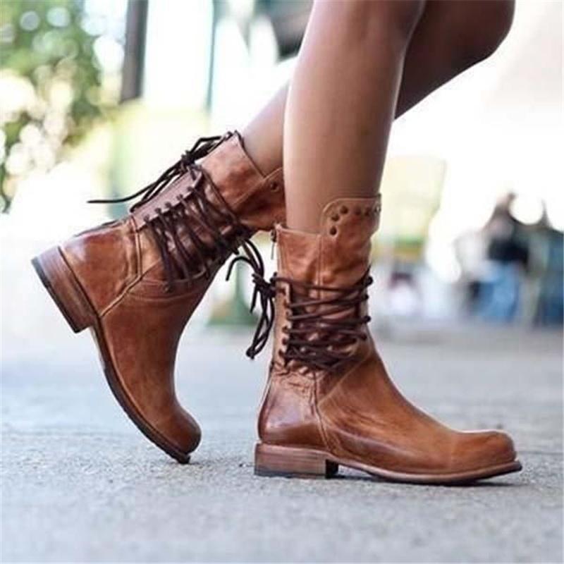 Damskie modne buty w jednolitym kolorze