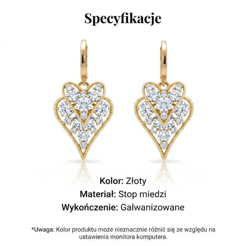 ✨ Błyszczące kolczyki w serduszka – eleganckie i na każdą okazję