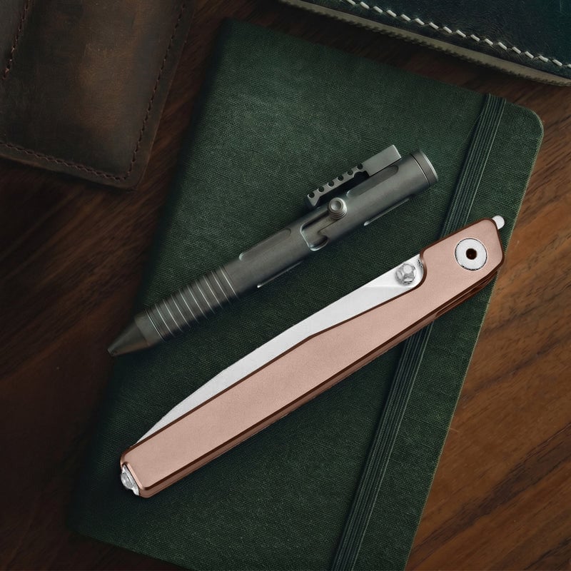 🔥Ostatni dzień wyprzedaży - 50% zniżki🎉Nóż Lanky Liner Lock Front Flipper z czarną aluminiową rękojeścią