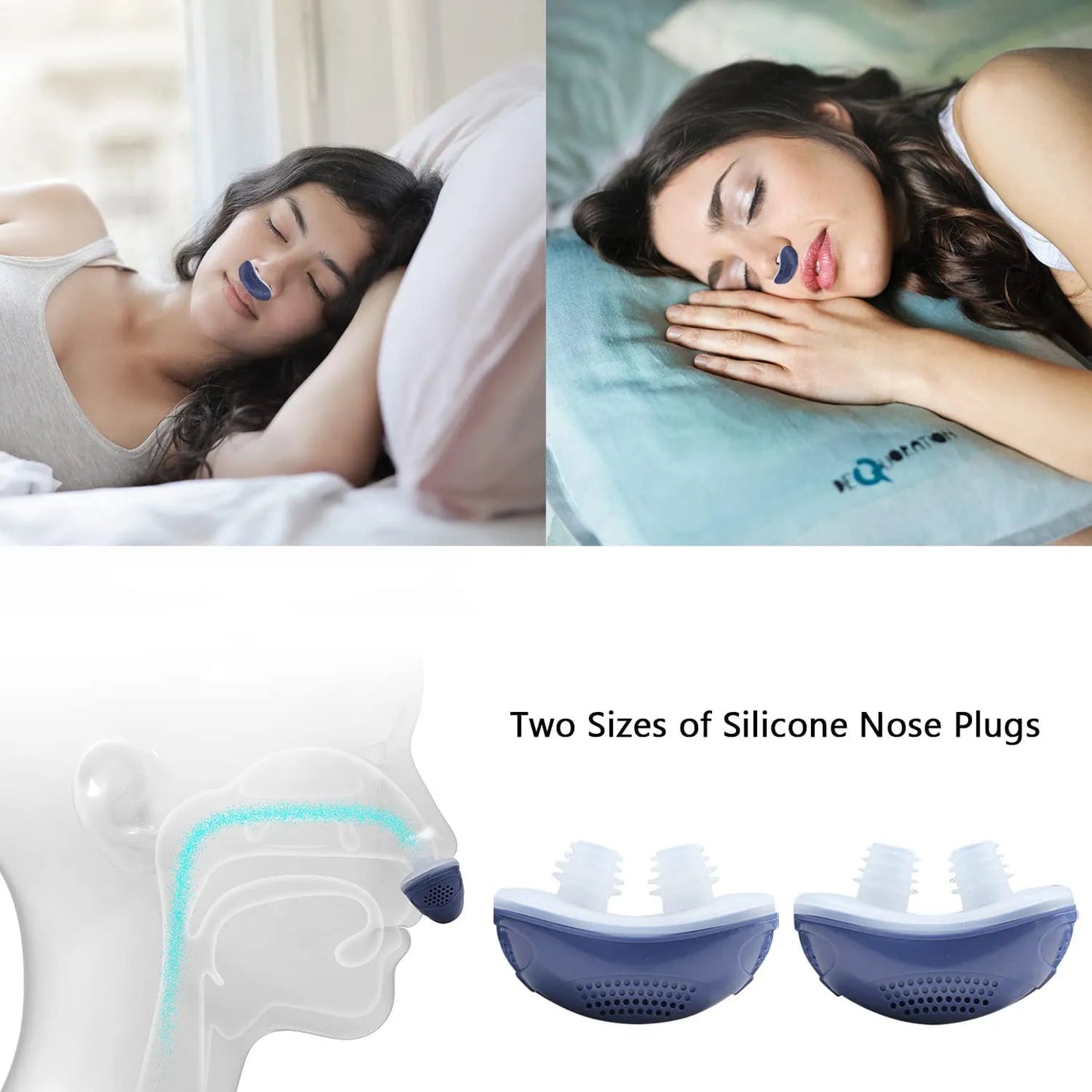Nowy mini aparat CPAP bez węża, bez maski, respirator zapobiegający chrapaniu