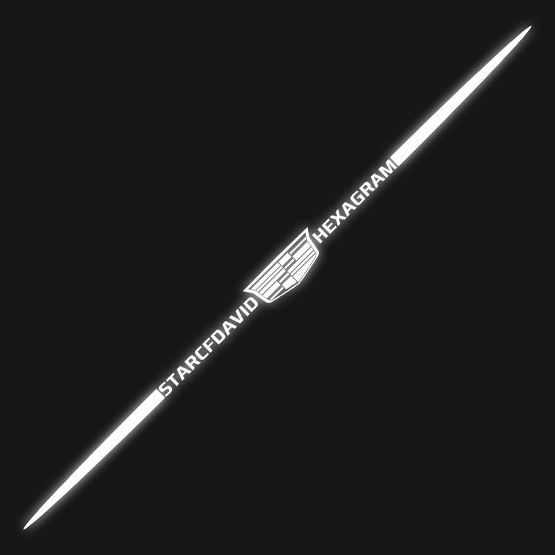 Naklejka samochodowa 3D kolorowa, laserowo odblaskowa, 4 szt.