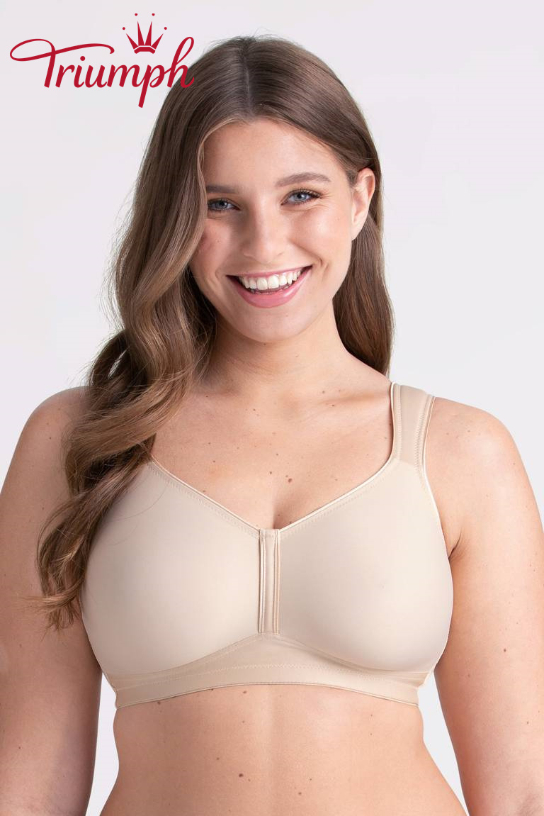 Triumph - (3 szt.) Biustonosz push-up prosty z pełnymi miseczkami