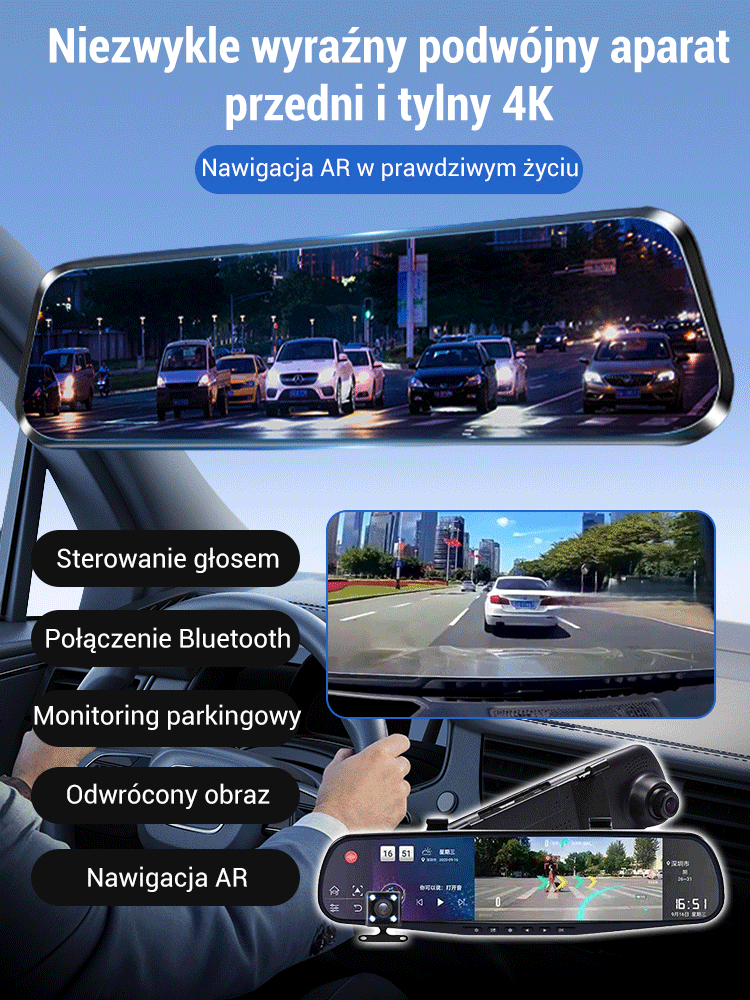 Wbudowany bardzo wyraźny obraz cofania