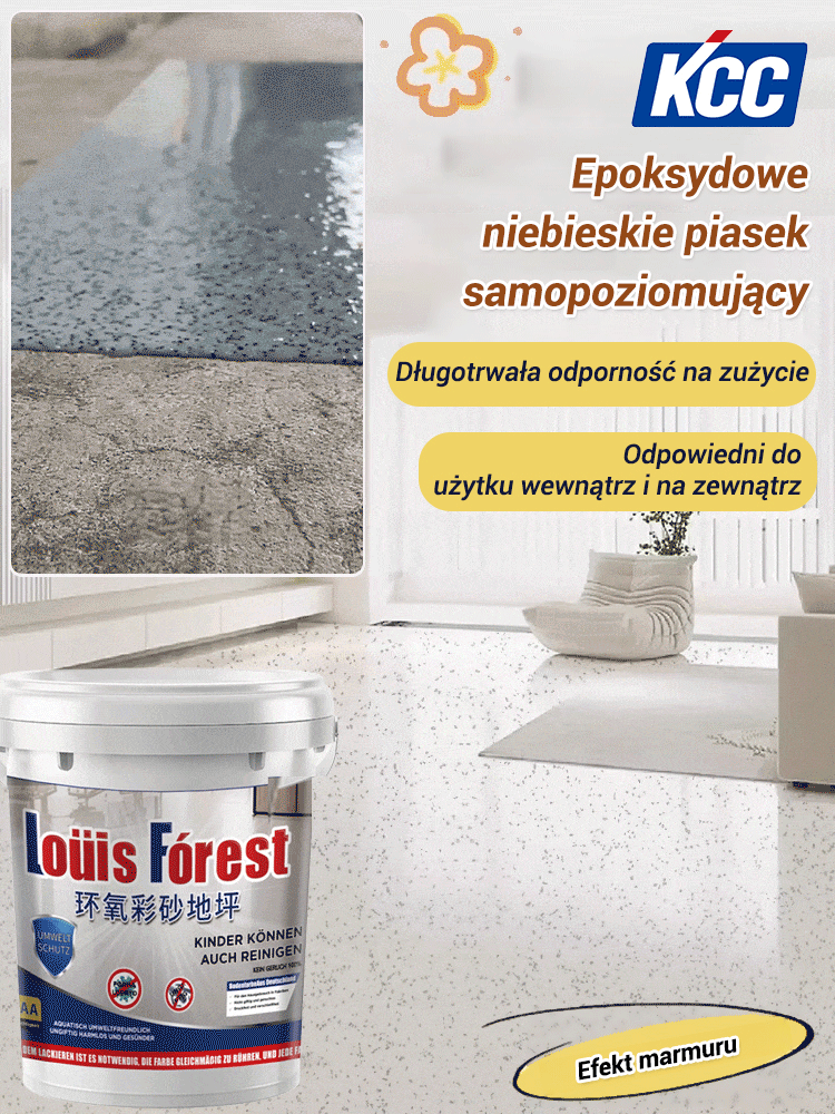 【Jednorazowe formowanie】 Ulepsz farbę do podłóg z piasku epoksydowego