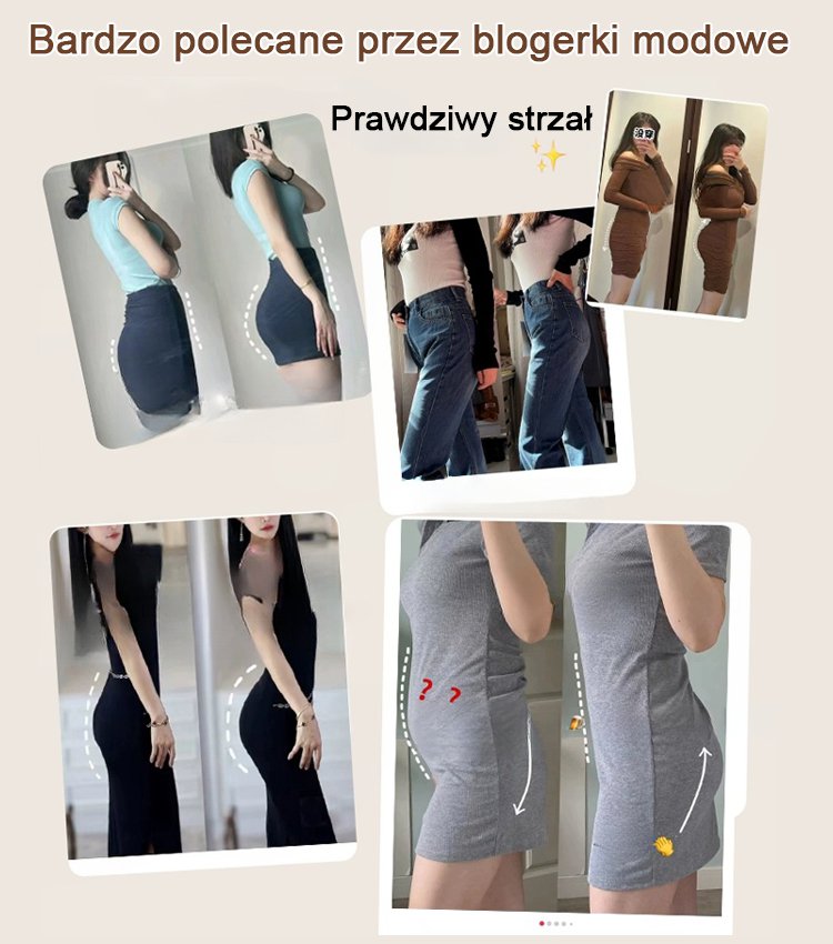 Antybakteryjna bielizna podnosząca pośladki z wysokim stanem i modelująca brzuch