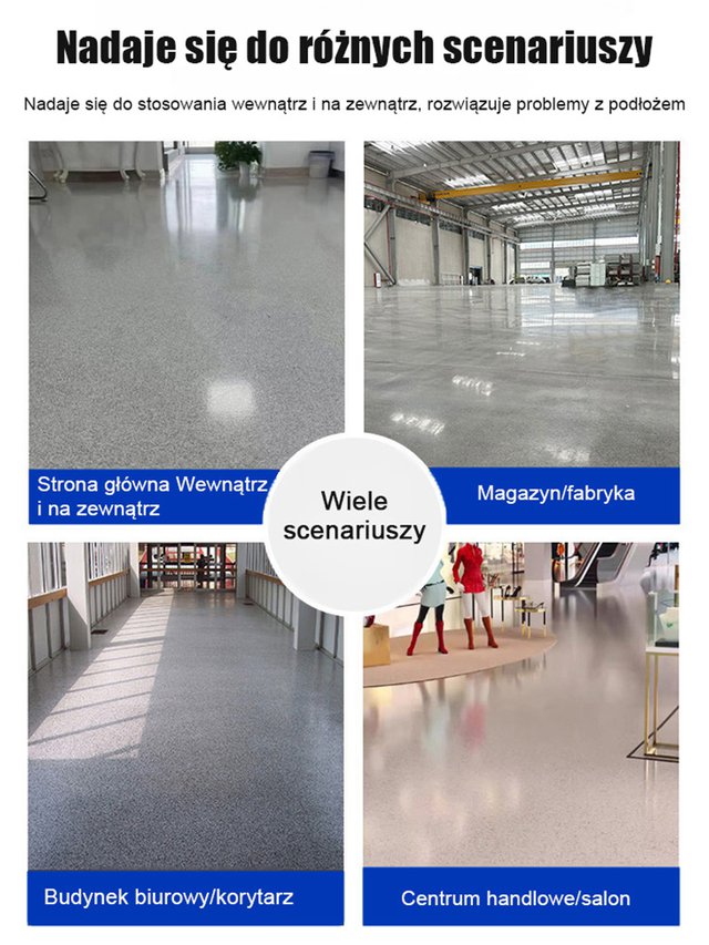 【Darmowy utwardzacz】Farba epoksydowa z kolorowym piaskiem do podłóg imitująca marmur