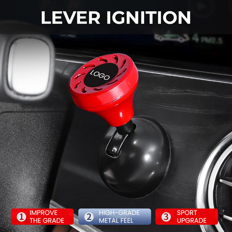 Dostosuj metalową dźwignię rozruchową samochodu z jednym przyciskiem