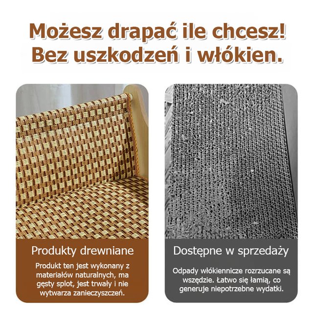 Mata do drapania z sizalu, leżak dla kota.