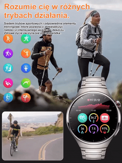 Zestaw inteligentnych zegarków Watch4pro [bezpłatny pasek]