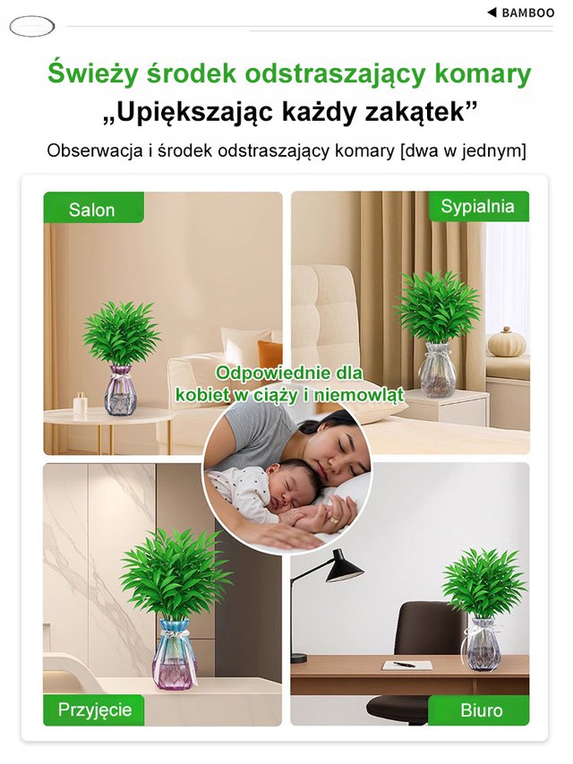 【Wystarczy woda, by żyć】Odstraszanie komarów | Oczyszczanie powietrza | Nasiona bambusa i cyprysu