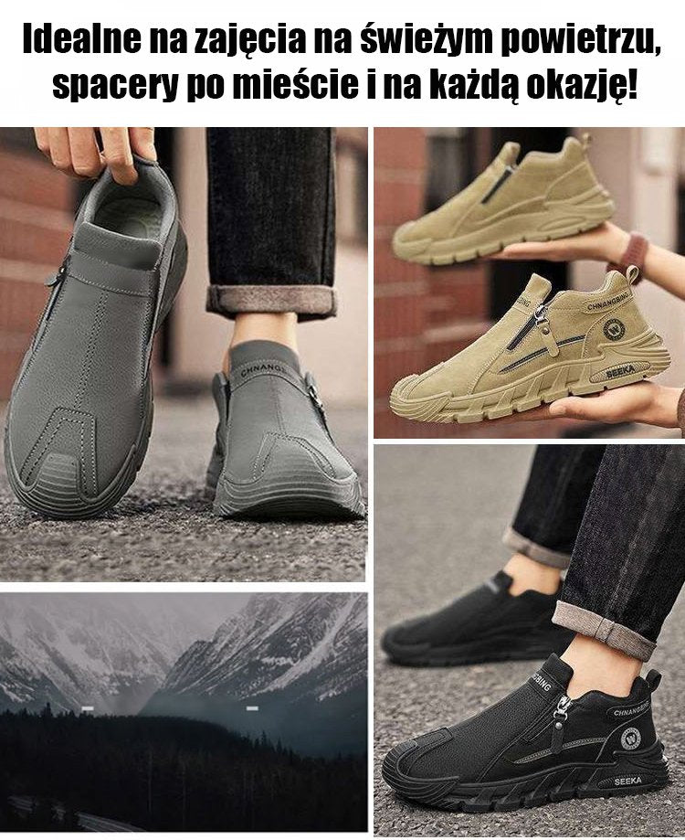 Męskie wodoodporne buty sportowe casual.